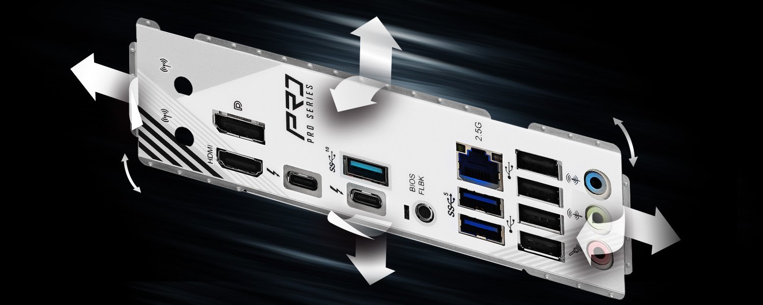 Flexibel integrierbare I/O-Blende